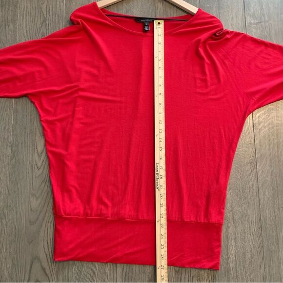 LONG TALL SALLY Longline Sweatshirt Women’s Large Red Scoop Neck Dolman. - Picture 9 of 10